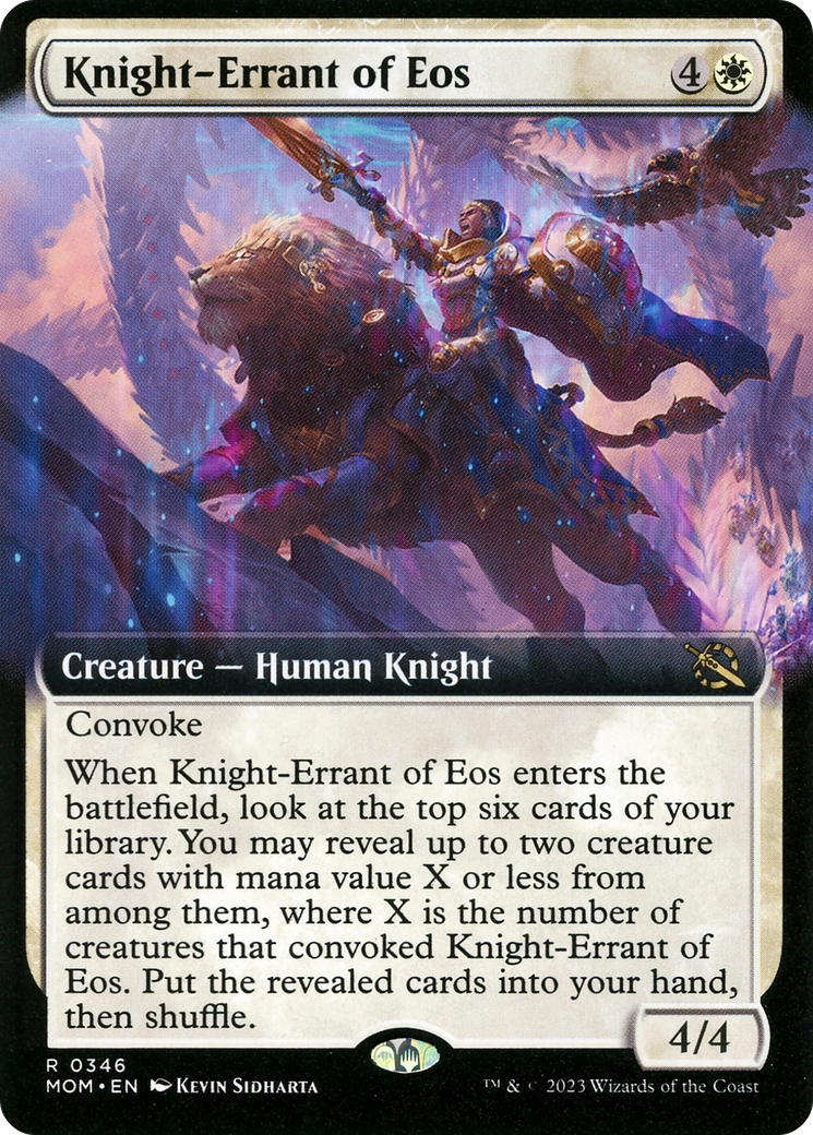 Knight-Errant of Eos (Extended Art) [March of the Machine] | Dumpster Cat Games