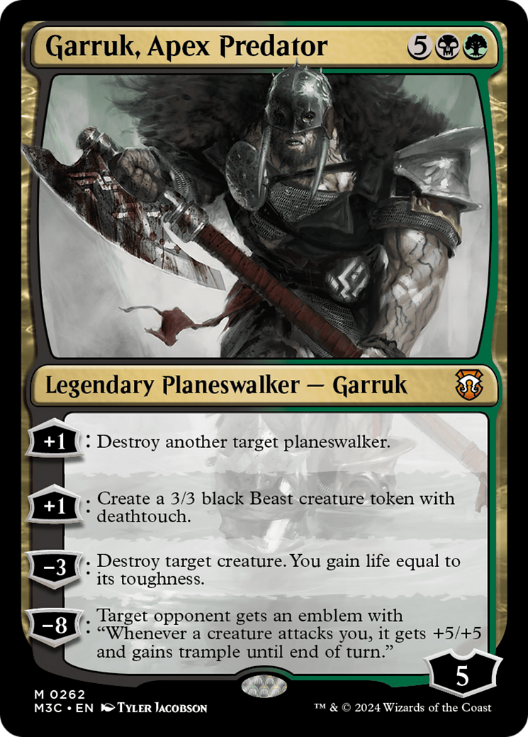 Garruk, Apex Predator (Ripple Foil) [Modern Horizons 3 Commander] | Dumpster Cat Games