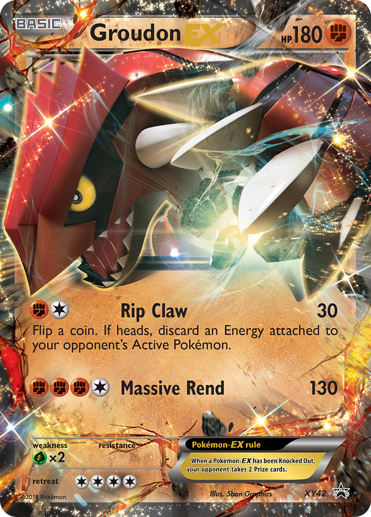 Groudon EX (XY42) [XY: Black Star Promos] | Dumpster Cat Games