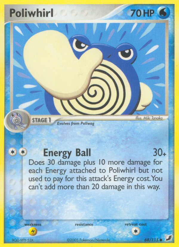 Poliwhirl (68/115) [EX: Unseen Forces] | Dumpster Cat Games