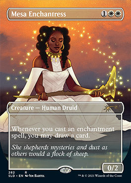Mesa Enchantress (Borderless) [Secret Lair Drop Series] | Dumpster Cat Games