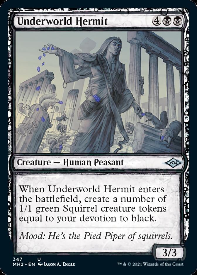 Underworld Hermit (Sketch) [Modern Horizons 2] | Dumpster Cat Games