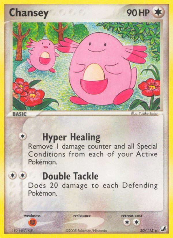 Chansey (20/115) [EX: Unseen Forces] | Dumpster Cat Games