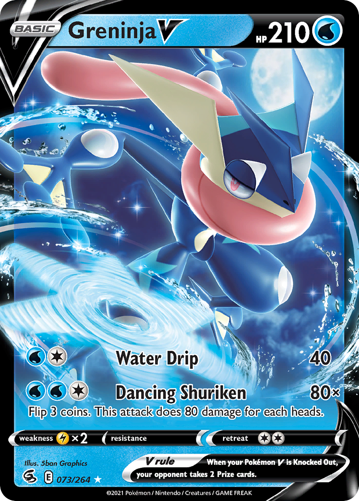 Greninja V (073/264) (Intro Deck) [Sword & Shield: Fusion Strike] | Dumpster Cat Games