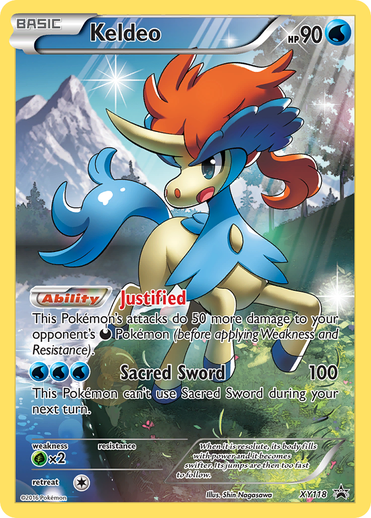 Keldeo (XY118) [XY: Black Star Promos] | Dumpster Cat Games