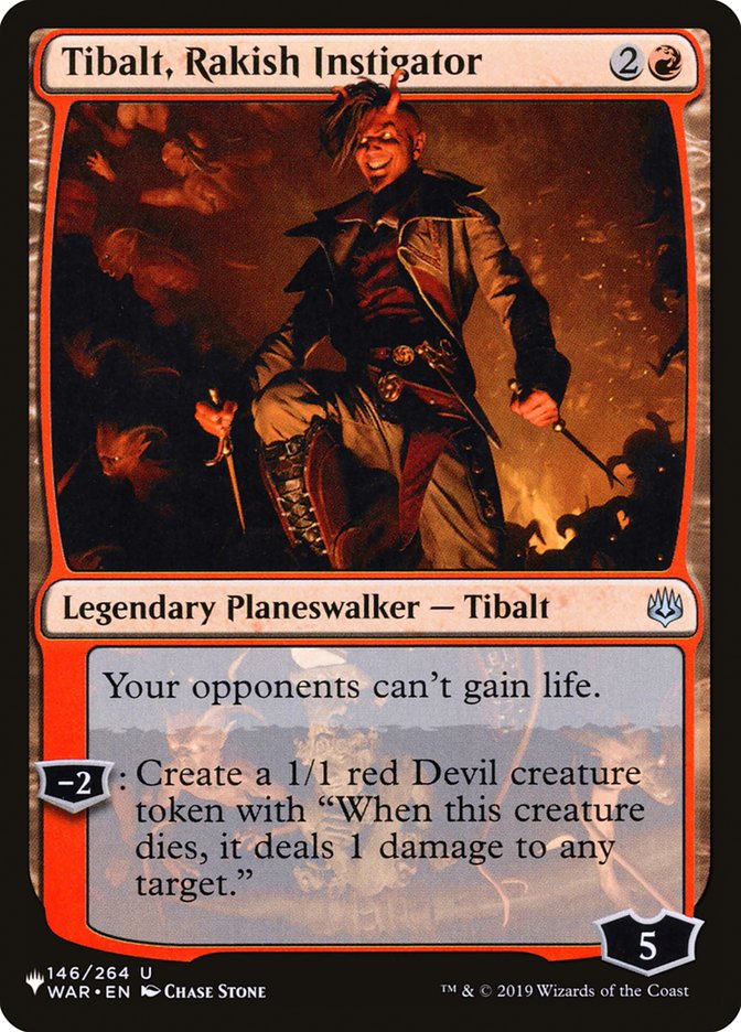 Tibalt, Rakish Instigator [The List] | Dumpster Cat Games