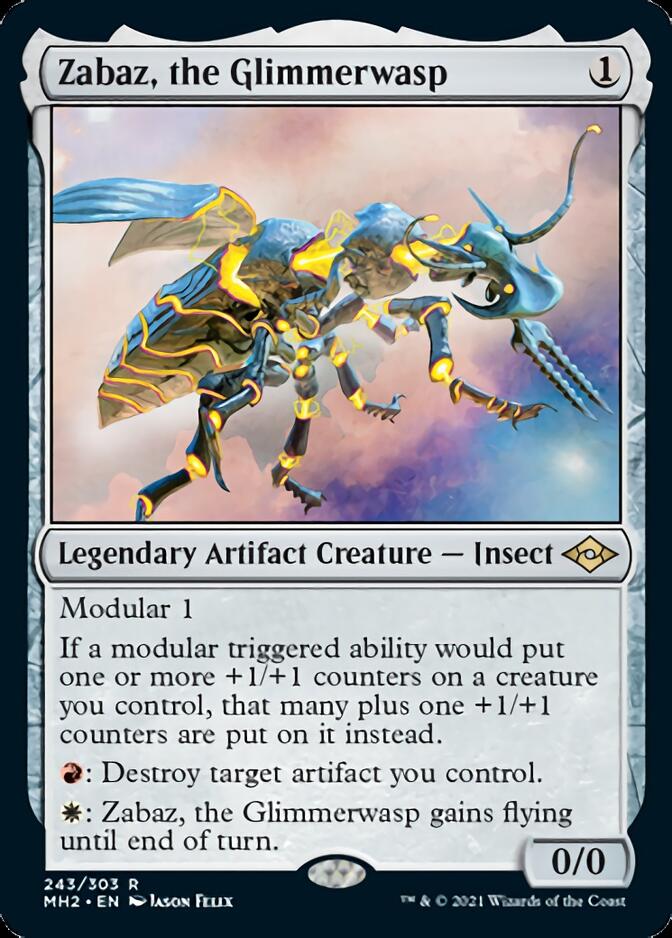 Zabaz, the Glimmerwasp [Modern Horizons 2] | Dumpster Cat Games