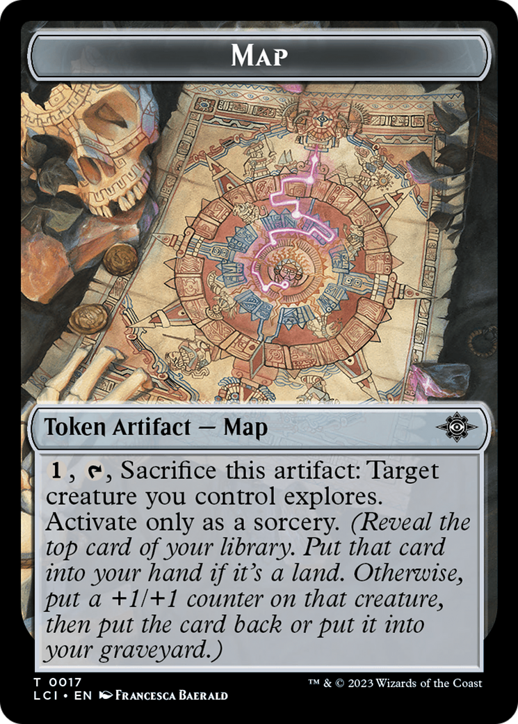 Map // Angel Double-Sided Token [The Lost Caverns of Ixalan Tokens] | Dumpster Cat Games