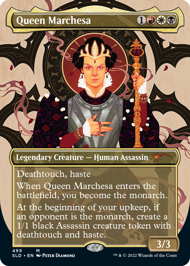 Queen Marchesa (Borderless) [Secret Lair Drop Series] | Dumpster Cat Games