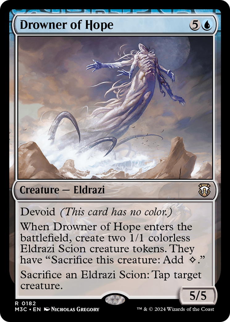 Drowner of Hope (Ripple Foil) [Modern Horizons 3 Commander] | Dumpster Cat Games