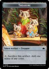 Squirrel // Treasure Double-Sided Token [Bloomburrow Tokens] | Dumpster Cat Games