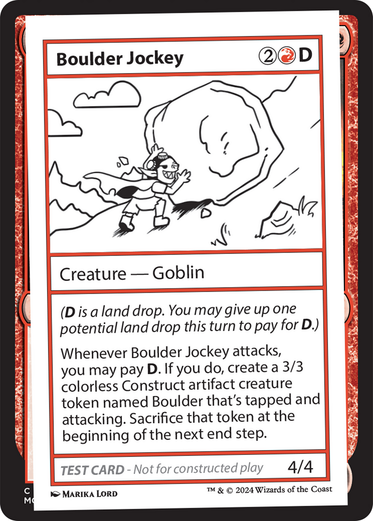 Boulder Jockey [Mystery Booster 2 Playtest Cards] | Dumpster Cat Games