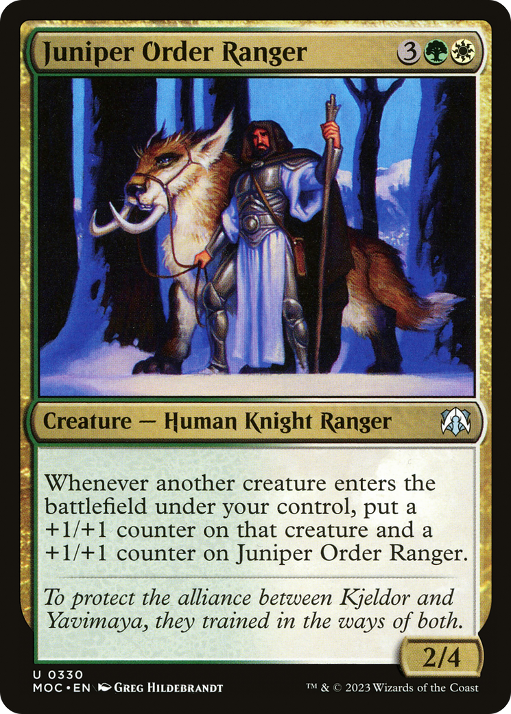 Juniper Order Ranger [March of the Machine Commander] | Dumpster Cat Games