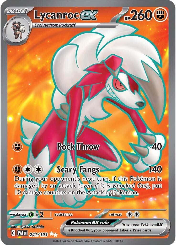 Lycanroc ex (241/193) [Scarlet & Violet: Paldea Evolved] | Dumpster Cat Games