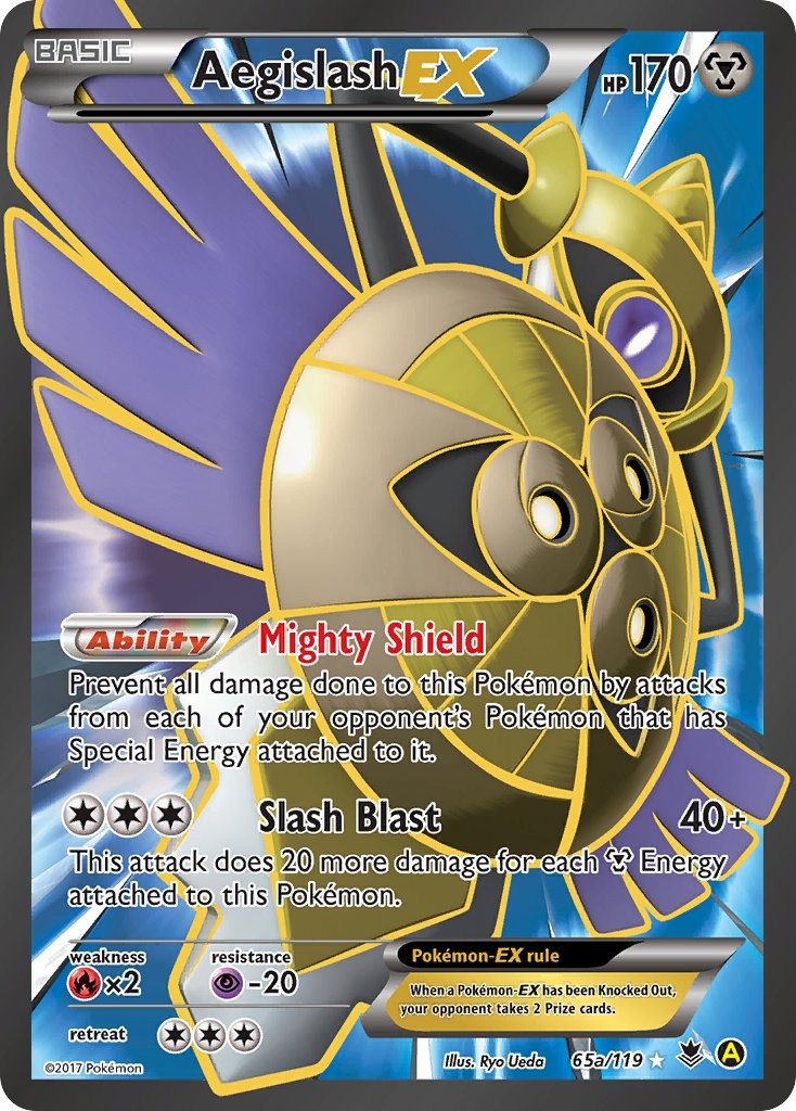 Aegislash EX (65a/119) [Alternate Art Promos] | Dumpster Cat Games