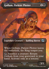 Gollum, Patient Plotter (Borderless Alternate Art) [The Lord of the Rings: Tales of Middle-Earth] | Dumpster Cat Games