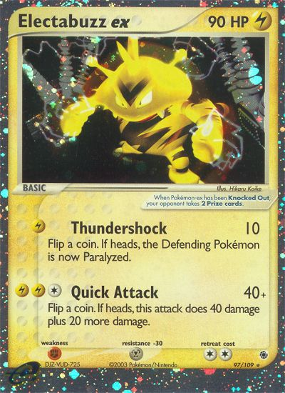 Electabuzz ex (97/109) [EX: Ruby & Sapphire] | Dumpster Cat Games