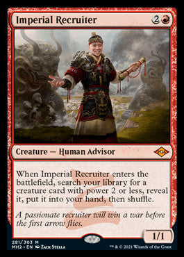 Imperial Recruiter (Foil Etched) [Modern Horizons 2] | Dumpster Cat Games