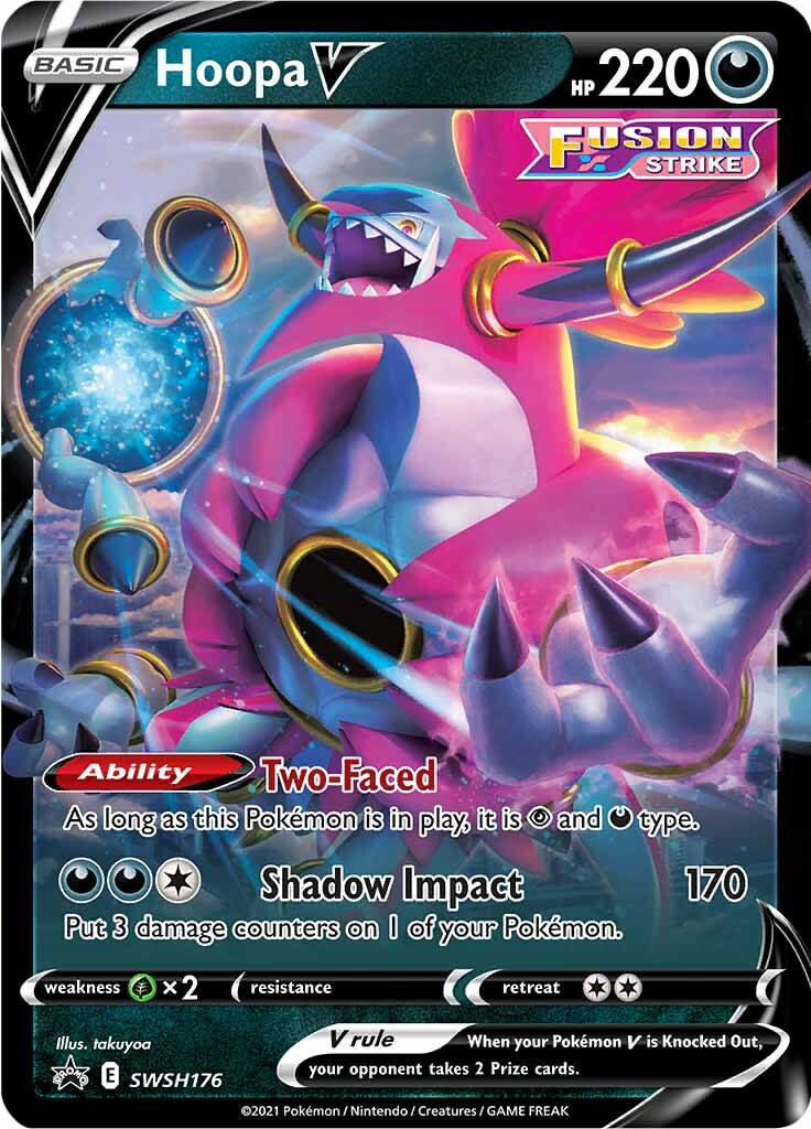 Hoopa V (SWSH176) (Jumbo Card) [Sword & Shield: Black Star Promos] | Dumpster Cat Games