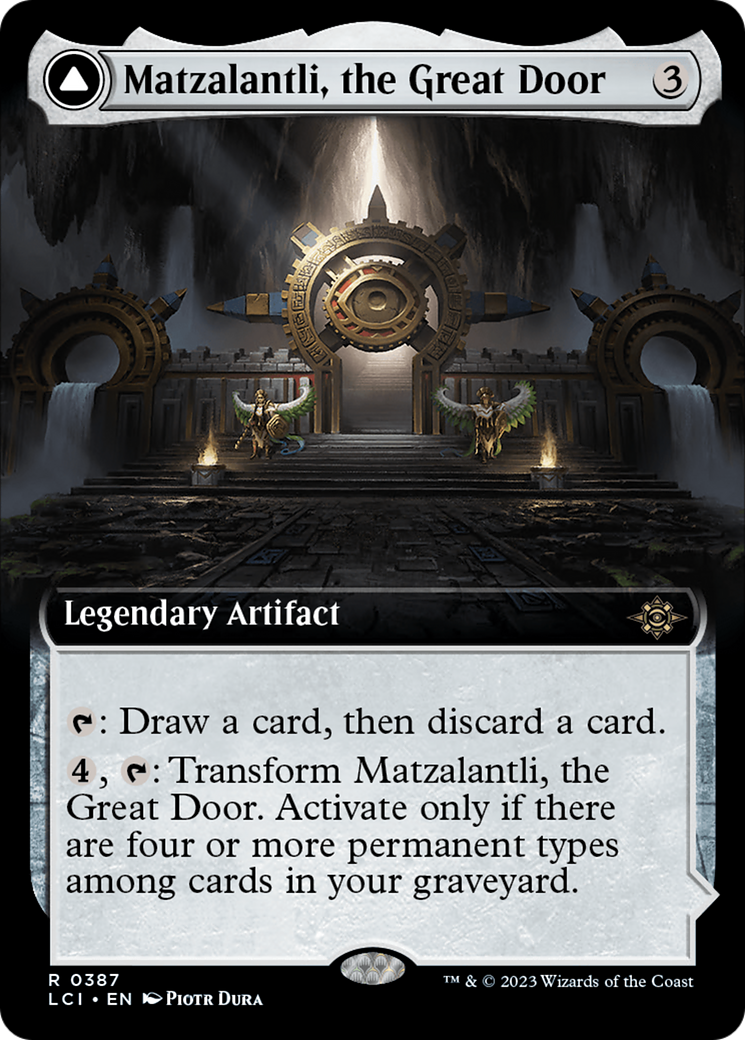 Matzalantli, the Great Door // The Core (Extended Art) [The Lost Caverns of Ixalan] | Dumpster Cat Games