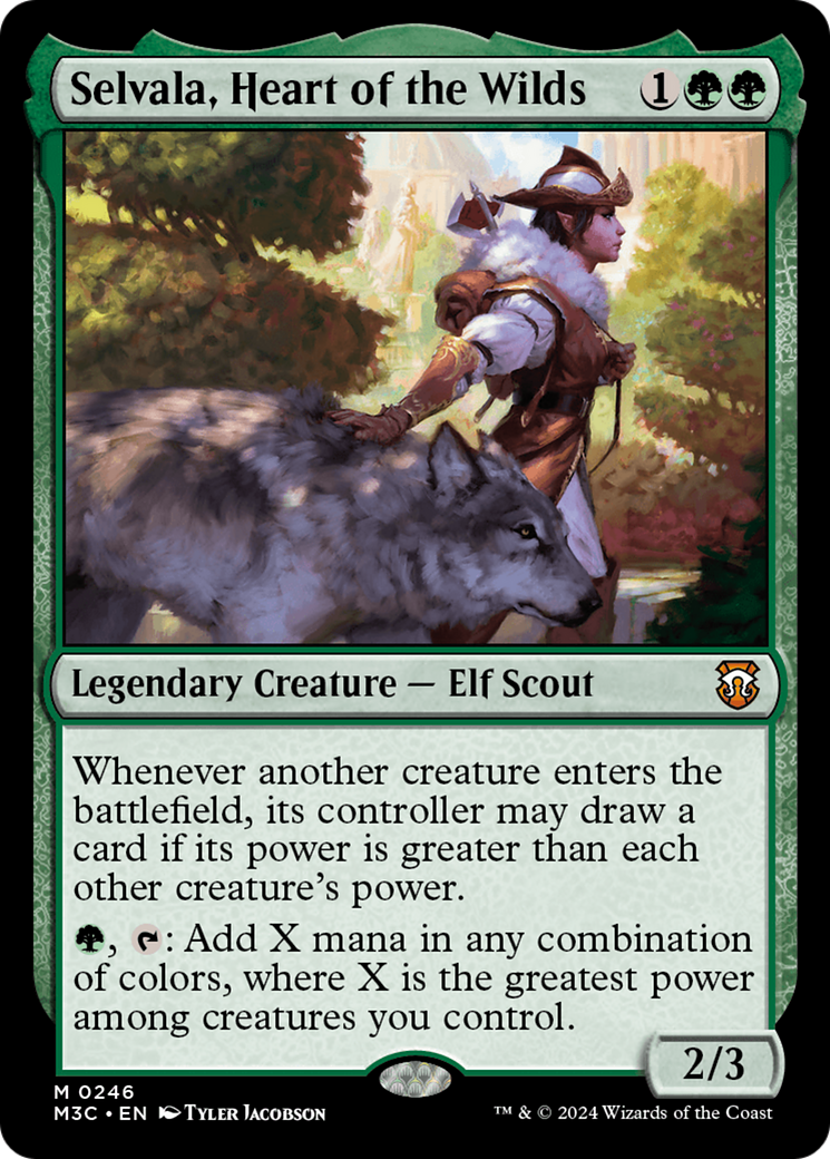 Selvala, Heart of the Wilds (Ripple Foil) [Modern Horizons 3 Commander] | Dumpster Cat Games