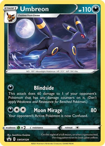 Umbreon (SWSH129) [Sword & Shield: Black Star Promos] | Dumpster Cat Games