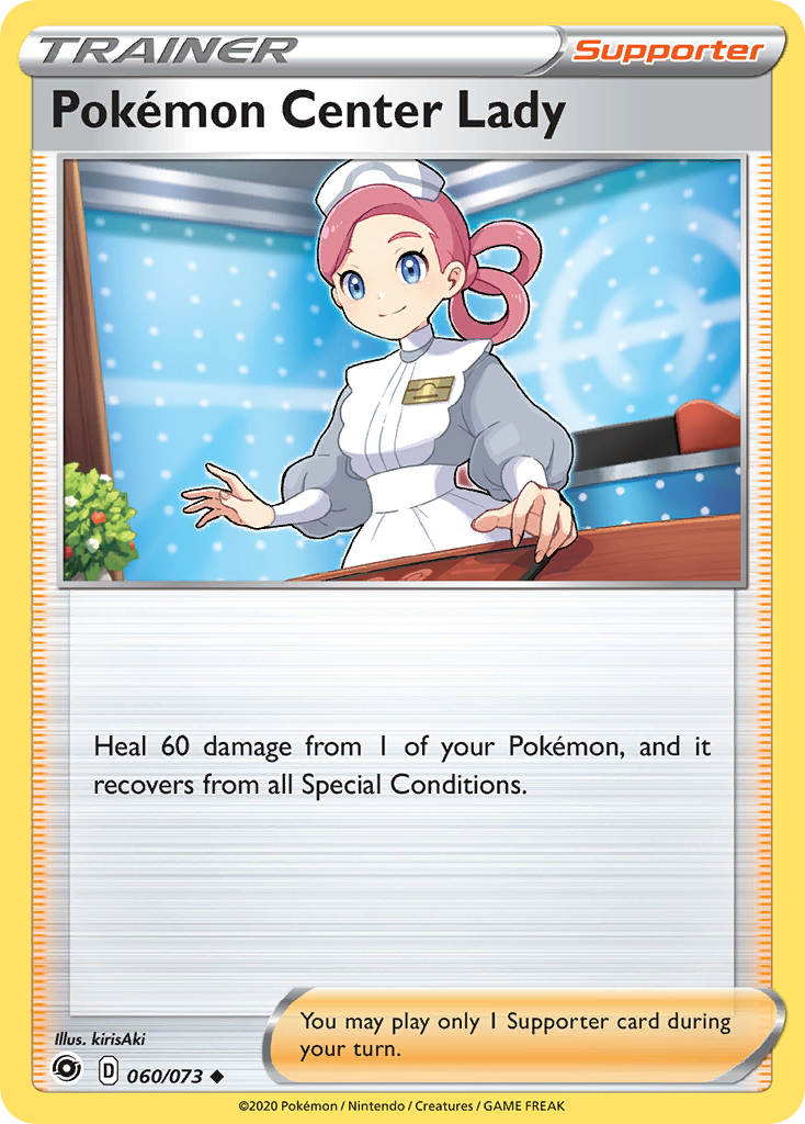 Pokemon Center Lady (060/073) [Sword & Shield: Champion's Path] | Dumpster Cat Games