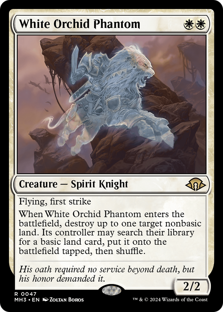 White Orchid Phantom [Modern Horizons 3] | Dumpster Cat Games