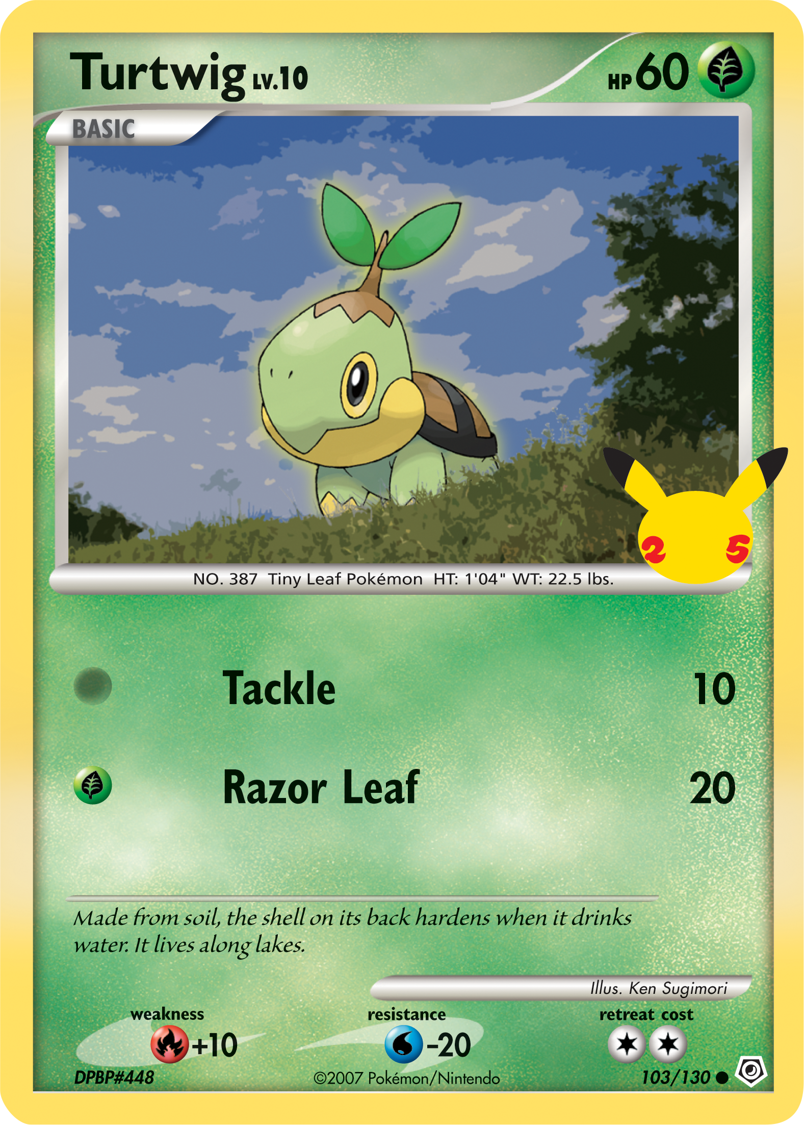 Turtwig (103/130) (Jumbo Card) [First Partner Pack] | Dumpster Cat Games