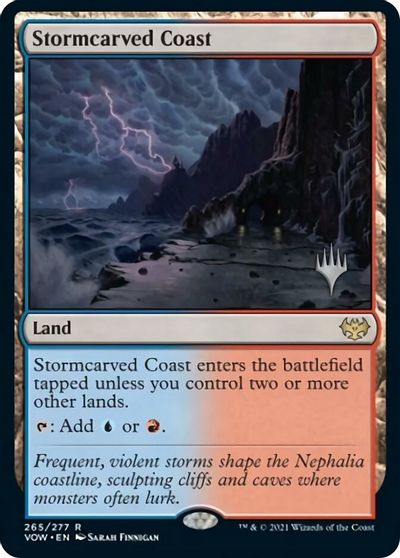 Stormcarved Coast (Promo Pack) [Innistrad: Crimson Vow Promos] | Dumpster Cat Games