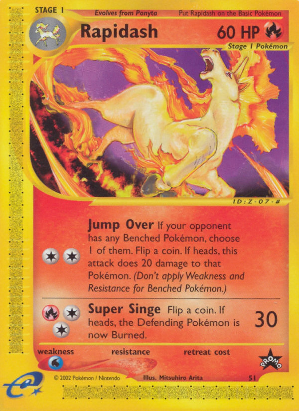 Rapidash (51) [Wizards of the Coast: Black Star Promos] | Dumpster Cat Games