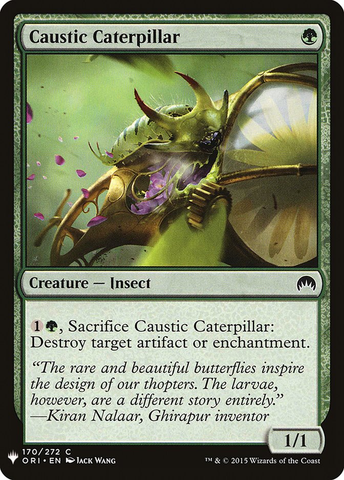 Caustic Caterpillar [Mystery Booster] | Dumpster Cat Games