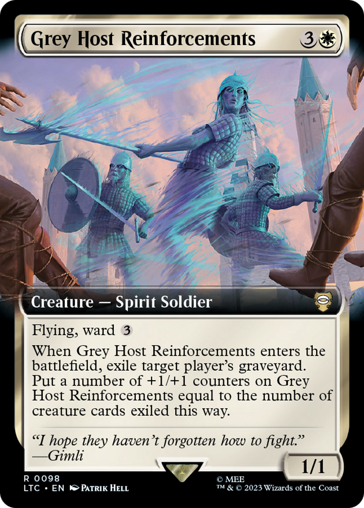 Grey Host Reinforcements (Extended Art) [The Lord of the Rings: Tales of Middle-Earth Commander] | Dumpster Cat Games