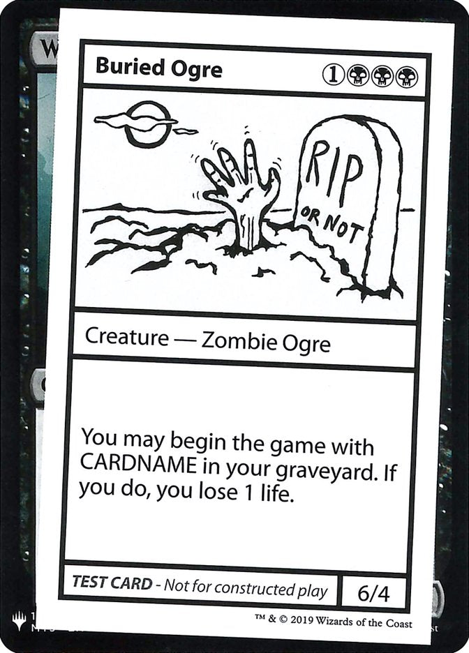 Buried Ogre [Mystery Booster Playtest Cards] | Dumpster Cat Games