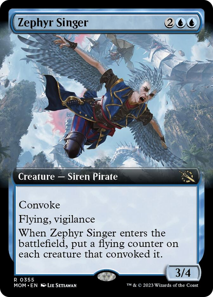 Zephyr Singer (Extended Art) [March of the Machine] | Dumpster Cat Games