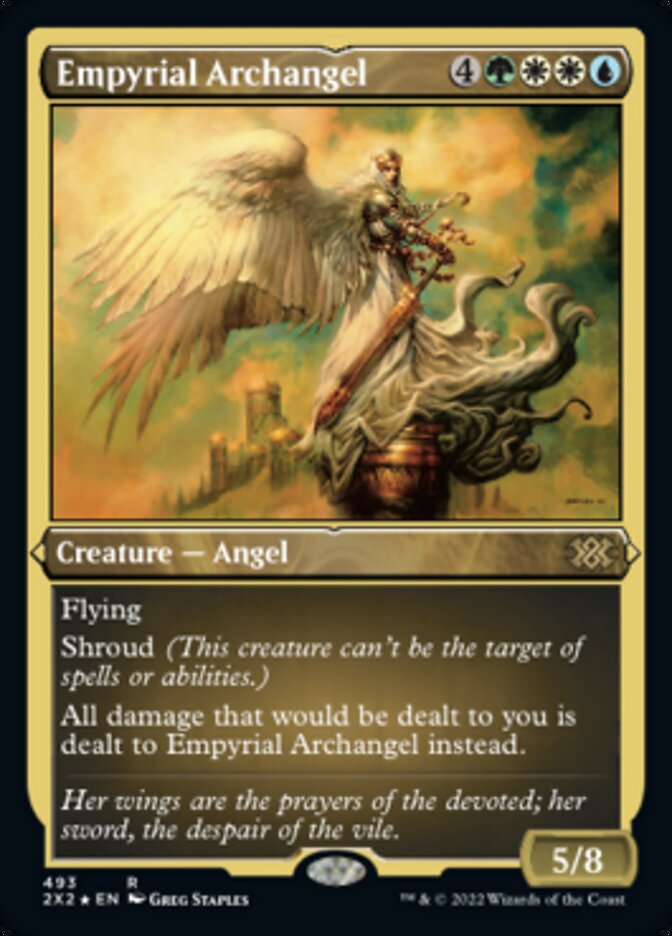 Empyrial Archangel (Foil Etched) [Double Masters 2022] | Dumpster Cat Games