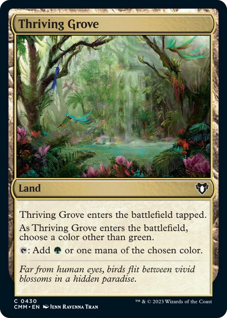 Thriving Grove [Commander Masters] | Dumpster Cat Games