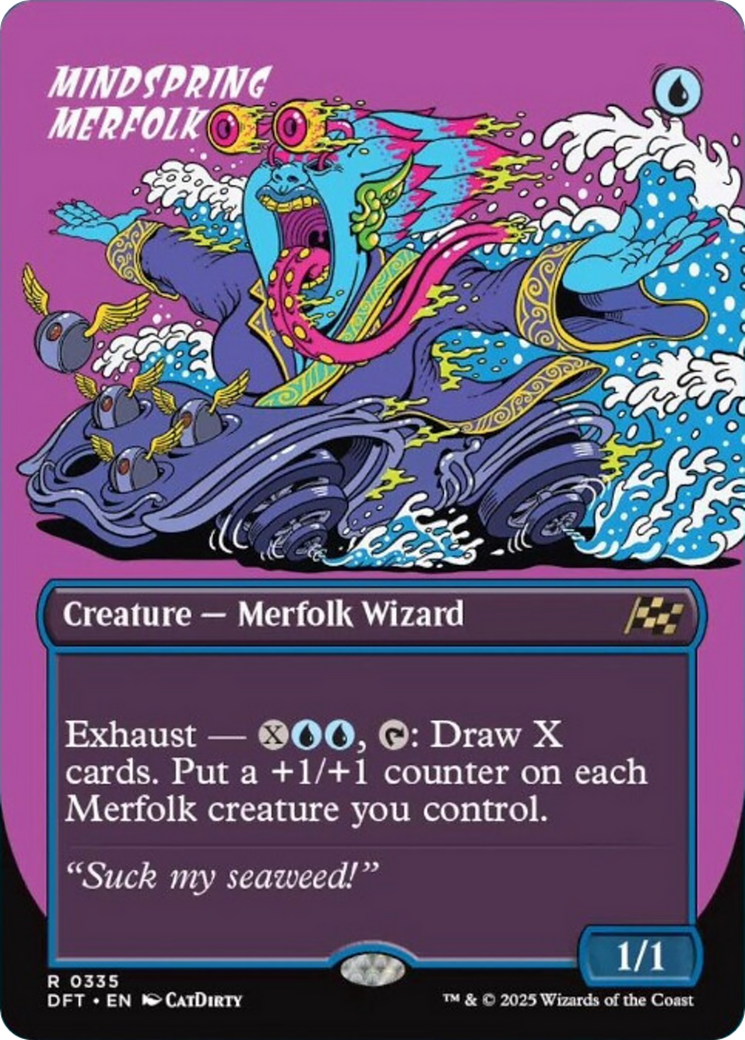 Mindspring Merfolk (Borderless) [Aetherdrift] | Dumpster Cat Games