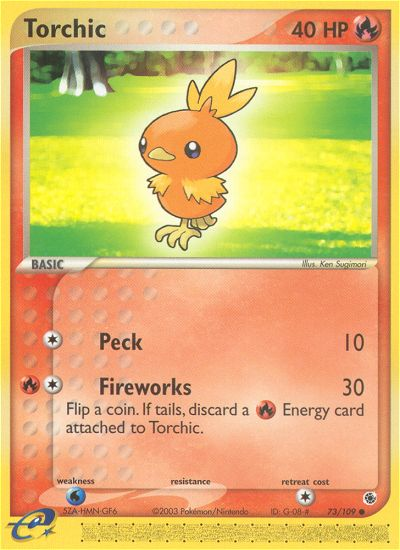 Torchic (73/109) [EX: Ruby & Sapphire] | Dumpster Cat Games