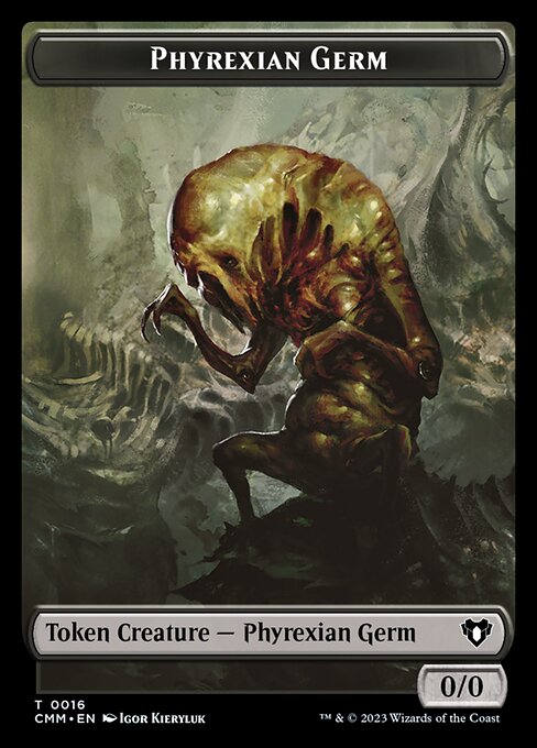 Eldrazi Spawn // Phyrexian Germ Double-Sided Token [Commander Masters Tokens] | Dumpster Cat Games