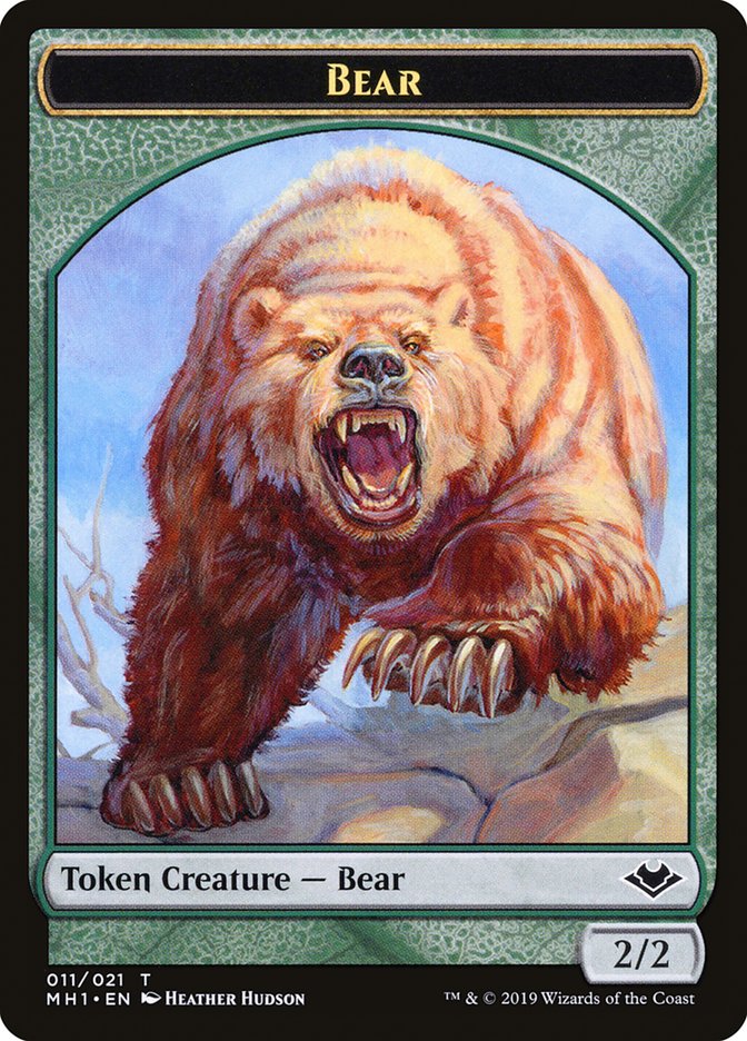 Bear Token [Modern Horizons Tokens] | Dumpster Cat Games