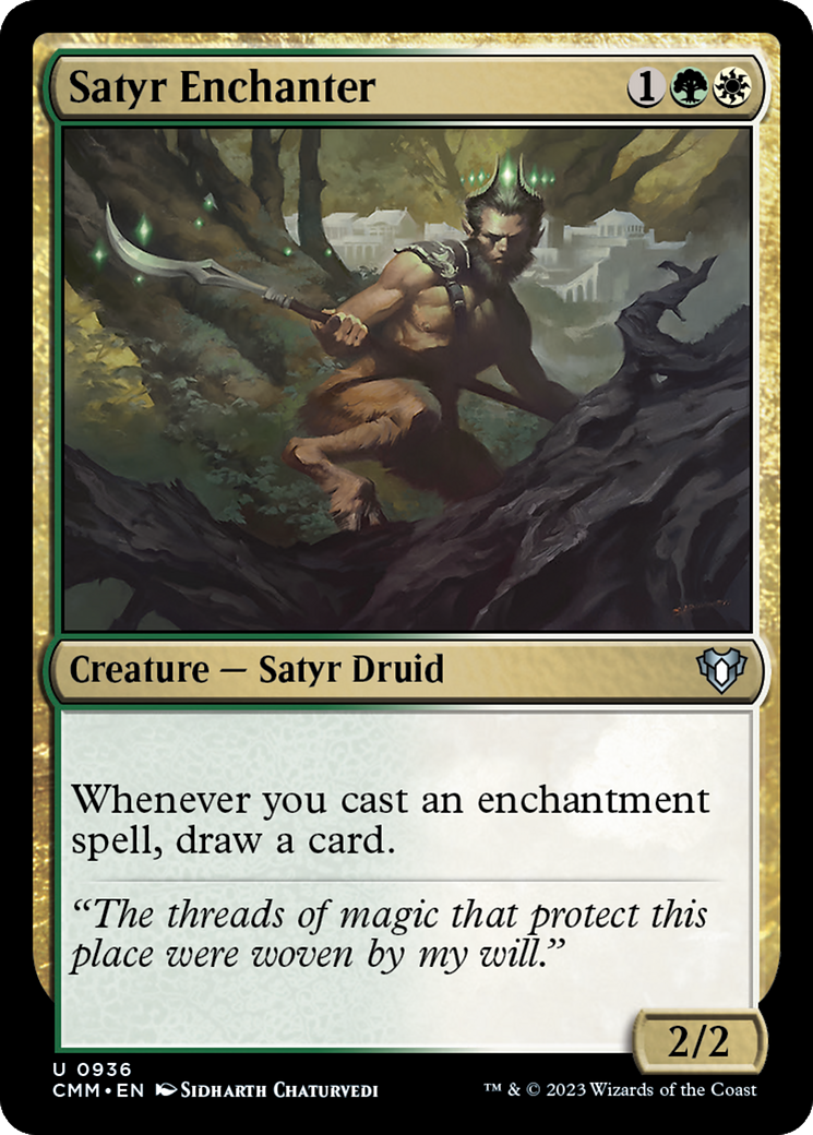 Satyr Enchanter [Commander Masters] | Dumpster Cat Games