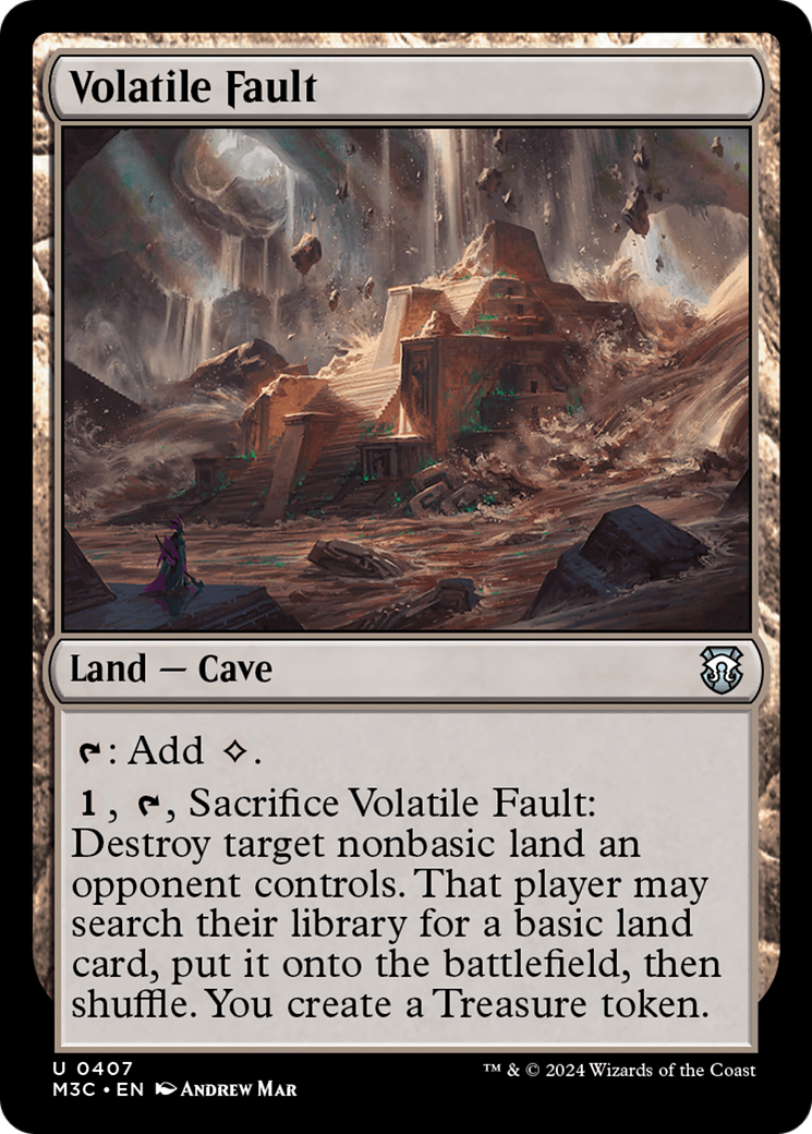 Volatile Fault (Ripple Foil) [Modern Horizons 3 Commander] | Dumpster Cat Games