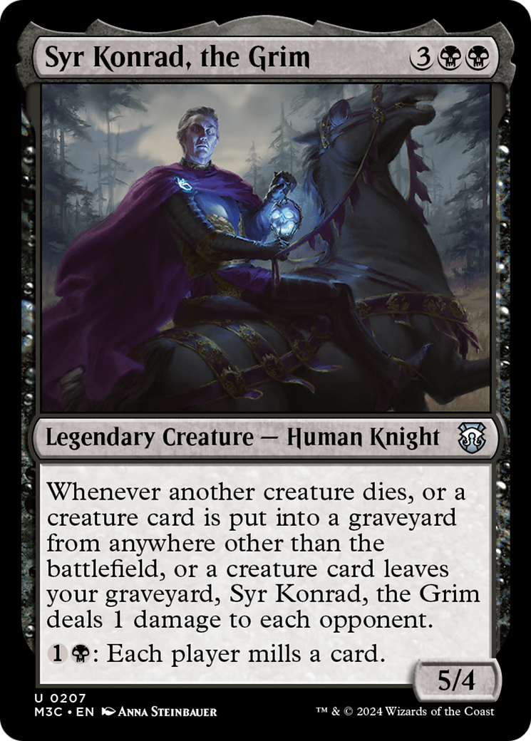 Syr Konrad, the Grim (Ripple Foil) [Modern Horizons 3 Commander] | Dumpster Cat Games