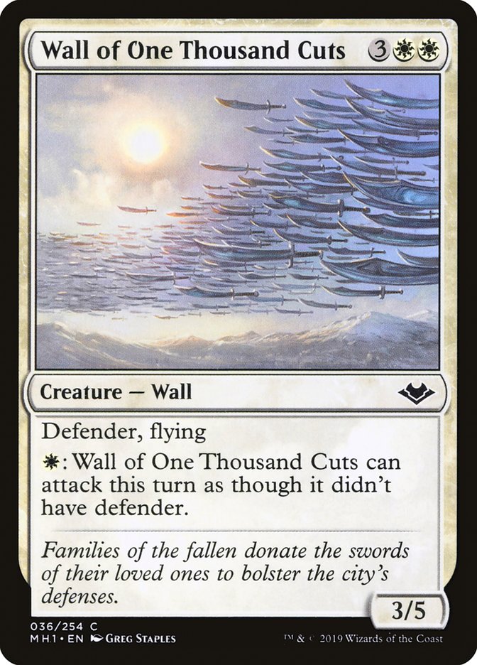 Wall of One Thousand Cuts [Modern Horizons] | Dumpster Cat Games