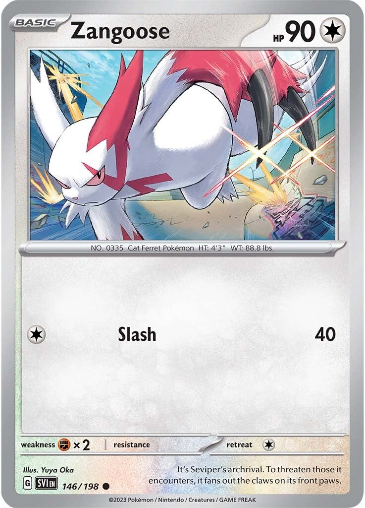 Zangoose (146/198) [Scarlet & Violet: Base Set] | Dumpster Cat Games