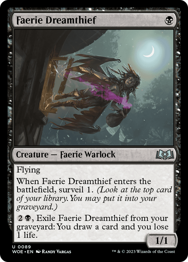 Faerie Dreamthief [Wilds of Eldraine] | Dumpster Cat Games