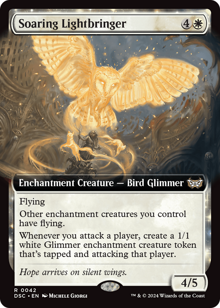 Soaring Lightbringer (Extended Art) [Duskmourn: House of Horror Commander] | Dumpster Cat Games