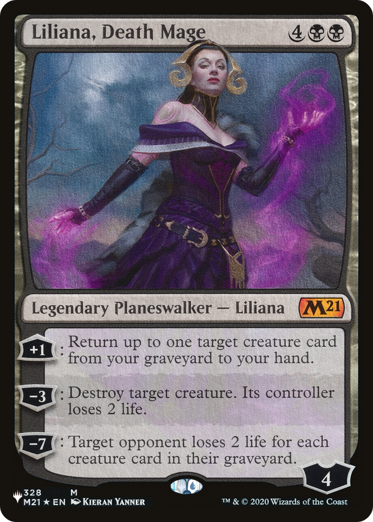 Liliana, Death Mage [The List Reprints] | Dumpster Cat Games