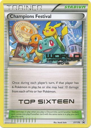 Champions Festival 2016 Top Sixteen (XY176) [XY: Black Star Promos] | Dumpster Cat Games